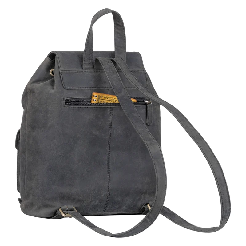 "Ezra" Vintage Tagesrucksack Leder mit 13,3 Zoll Laptop-Fach