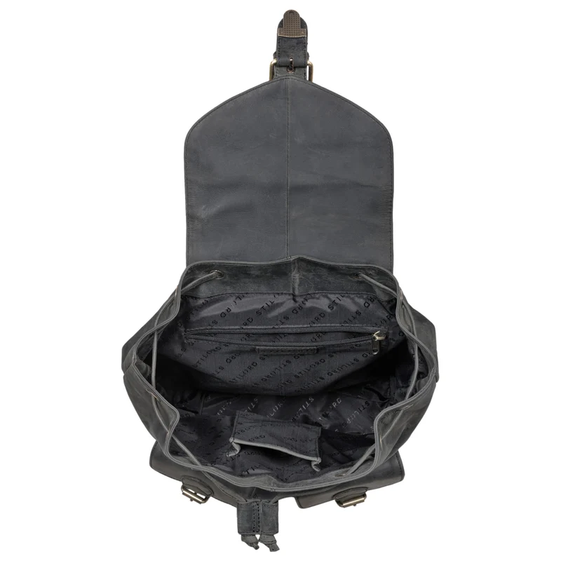 "Ezra" Vintage Tagesrucksack Leder mit 13,3 Zoll Laptop-Fach