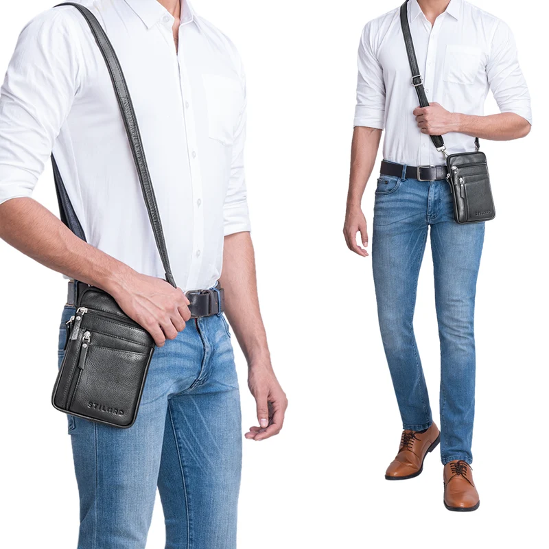 "Brooks" Leder Brustbeutel Gürteltasche