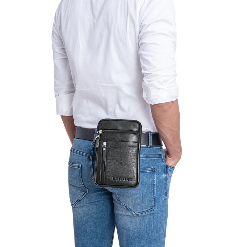 "Brooks" Leder Brustbeutel Gürteltasche