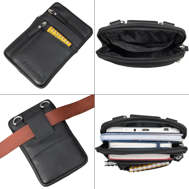 "Brooks" Leder Brustbeutel Gürteltasche