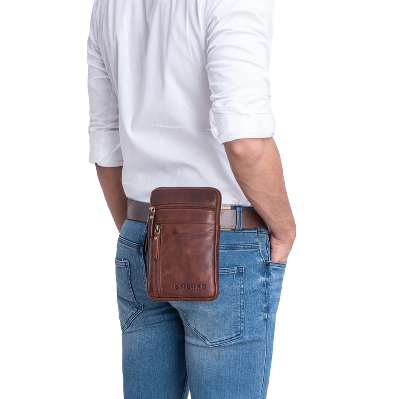 "Brooks" Leder Brustbeutel Gürteltasche