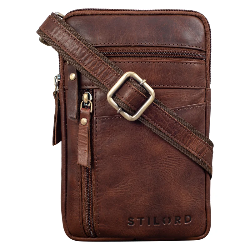 "Brooks" Leder Brustbeutel Gürteltasche