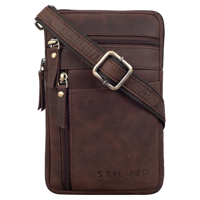 "Brooks" Leder Brustbeutel Gürteltasche