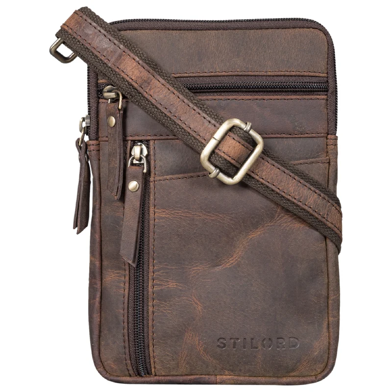 "Brooks" Leder Brustbeutel Gürteltasche