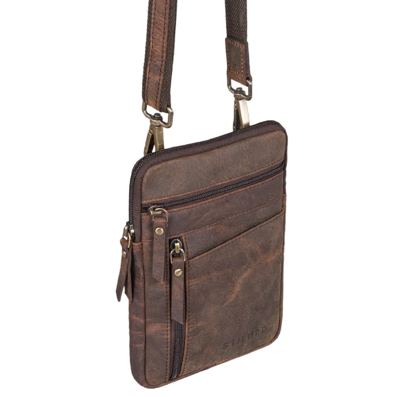 "Brooks" Leder Brustbeutel Gürteltasche
