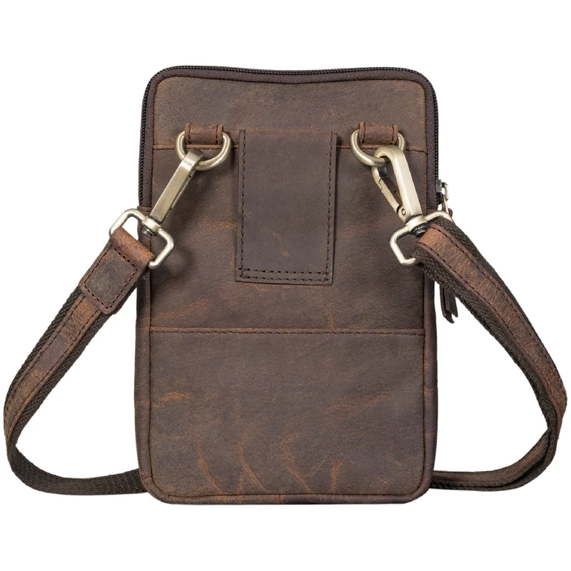 "Brooks" Leder Brustbeutel Gürteltasche