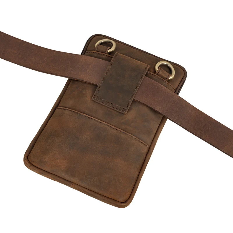 "Brooks" Leder Brustbeutel Gürteltasche