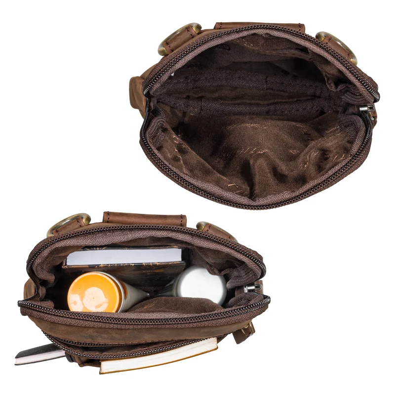 "Brooks" Leder Brustbeutel Gürteltasche