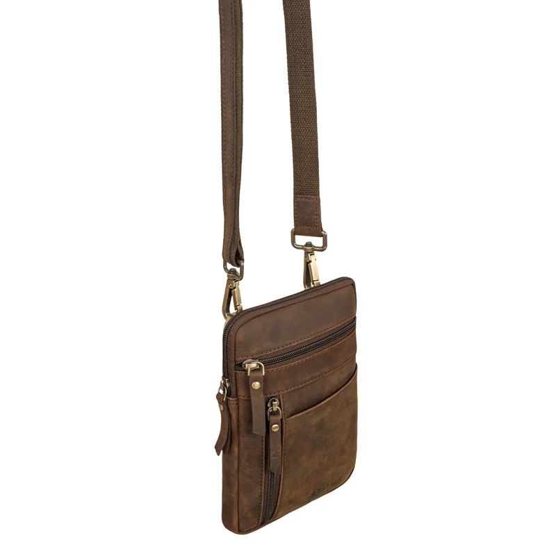 "Brooks" Leder Brustbeutel Gürteltasche