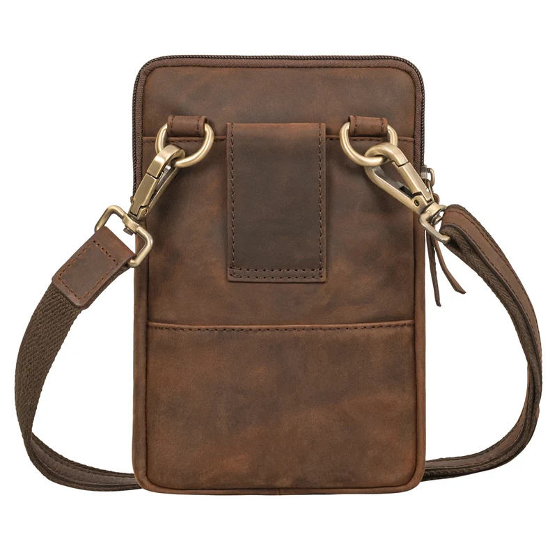 "Brooks" Leder Brustbeutel Gürteltasche