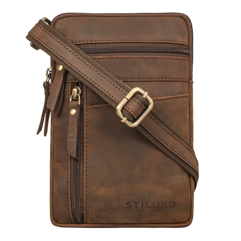 "Brooks" Leder Brustbeutel Gürteltasche