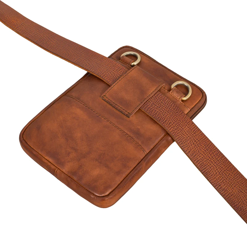 "Brooks" Leder Brustbeutel Gürteltasche