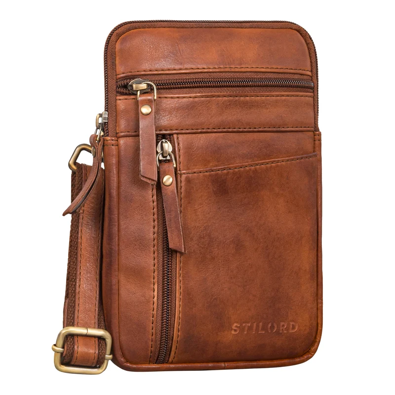 "Brooks" Leder Brustbeutel Gürteltasche