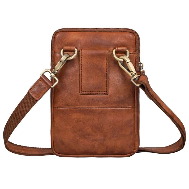 "Brooks" Leder Brustbeutel Gürteltasche