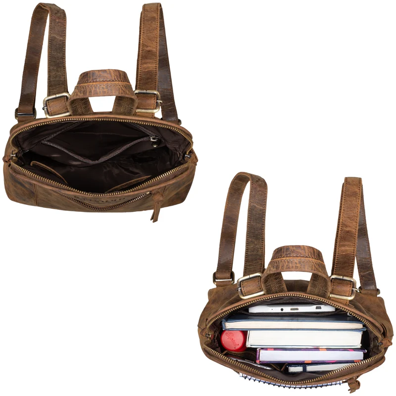 "Cathy" Frauen Rucksack Elegant Leder