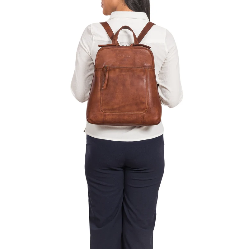 "Cathy" Frauen Rucksack Elegant Leder