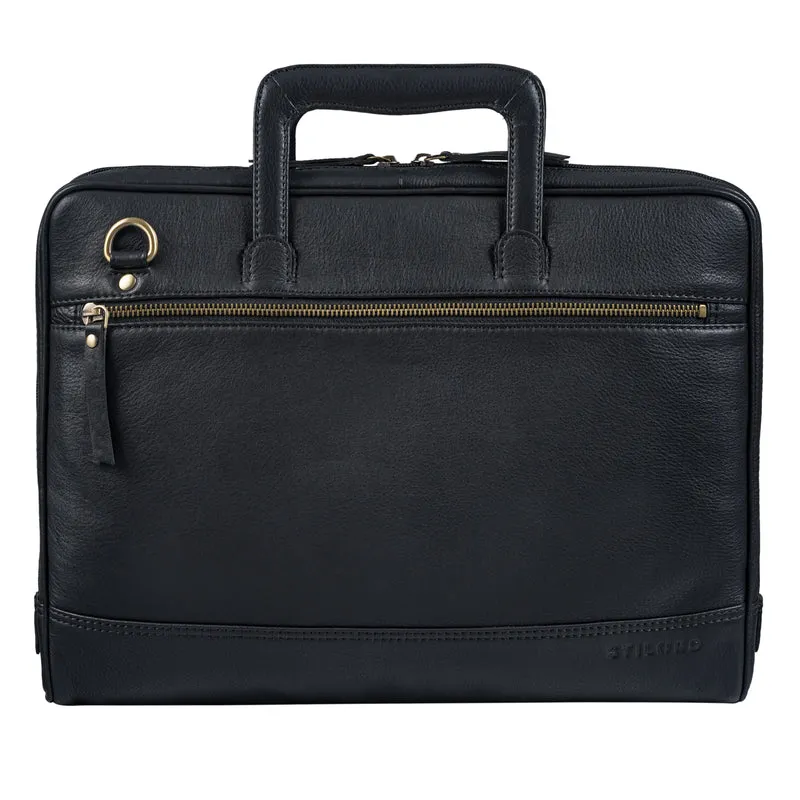 "Pierce" Laptoptasche mit Griff Leder