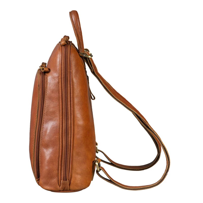 "Martha" Lederrucksack Frauen Vintage