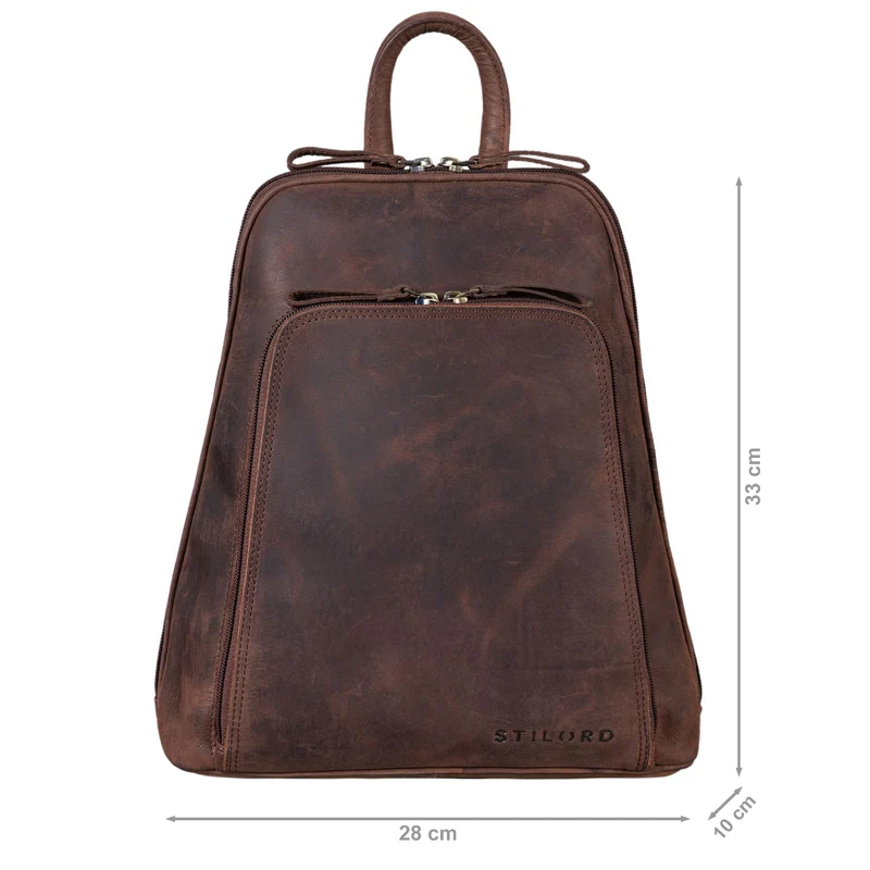 "Martha" Lederrucksack Frauen Vintage