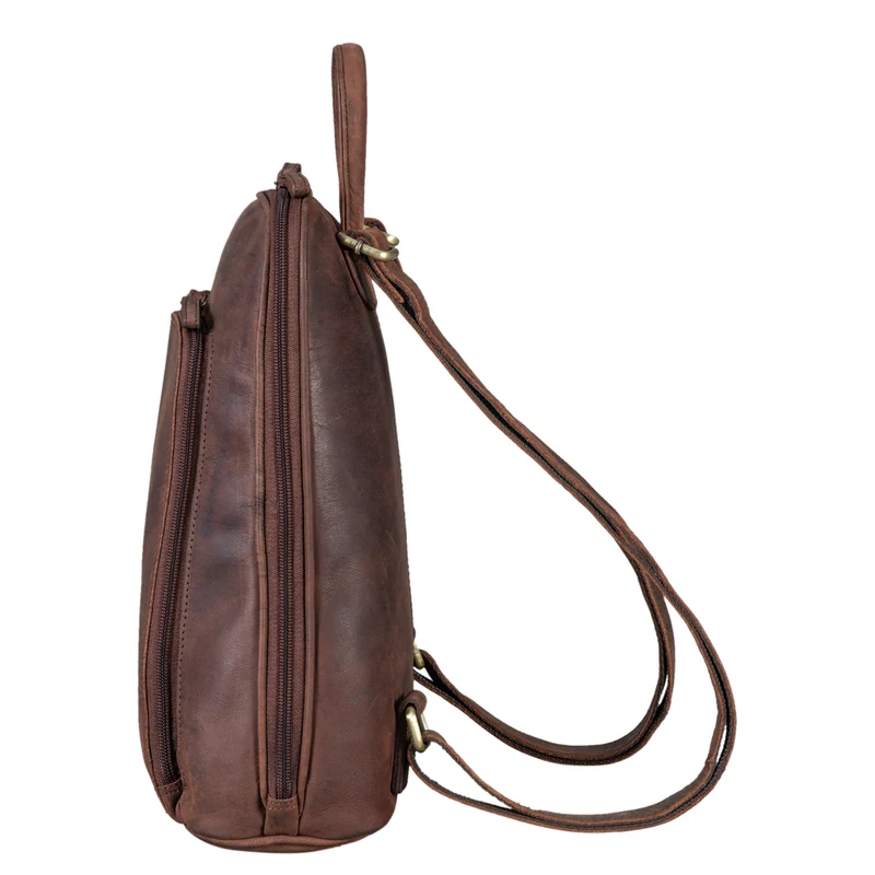 "Martha" Lederrucksack Frauen Vintage