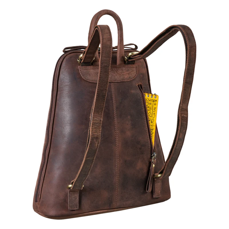 "Martha" Lederrucksack Frauen Vintage