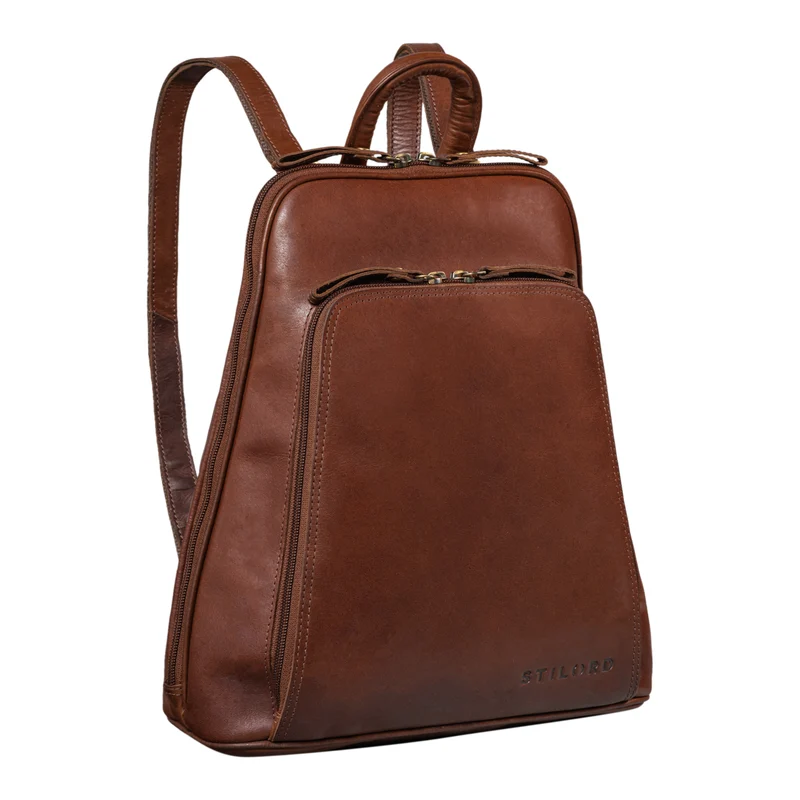 "Martha" Lederrucksack Frauen Vintage