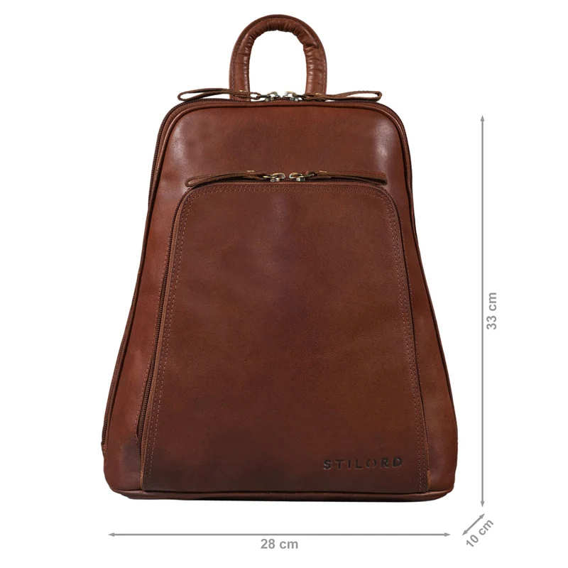 "Martha" Lederrucksack Frauen Vintage