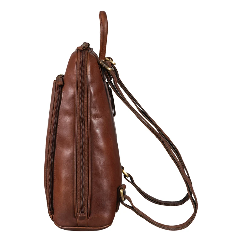 "Martha" Lederrucksack Frauen Vintage