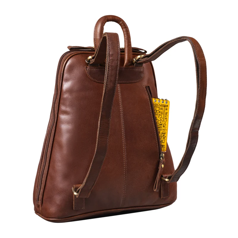 "Martha" Lederrucksack Frauen Vintage