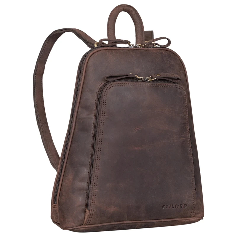 "Martha" Lederrucksack Frauen Vintage