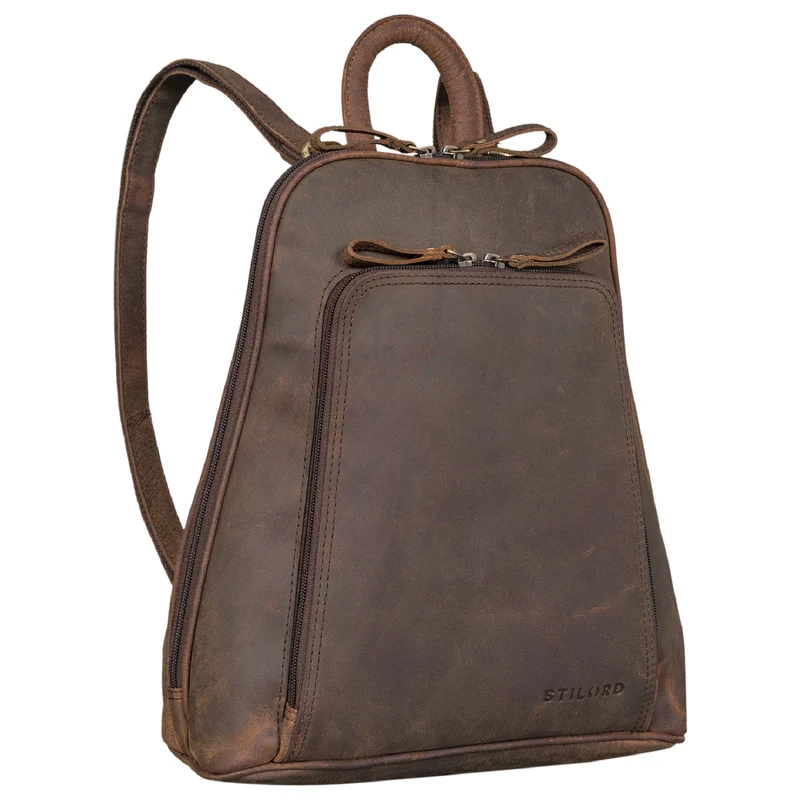 "Martha" Lederrucksack Frauen Vintage