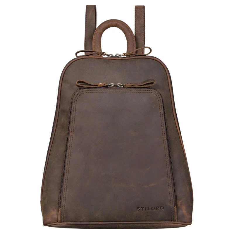 "Martha" Lederrucksack Frauen Vintage