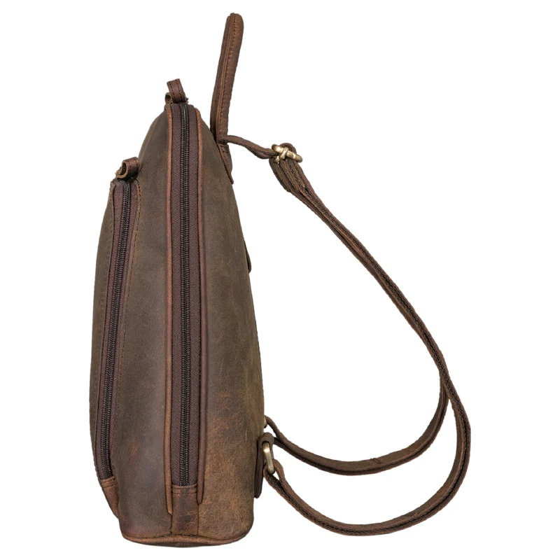 "Martha" Lederrucksack Frauen Vintage