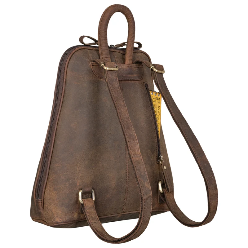 "Martha" Lederrucksack Frauen Vintage