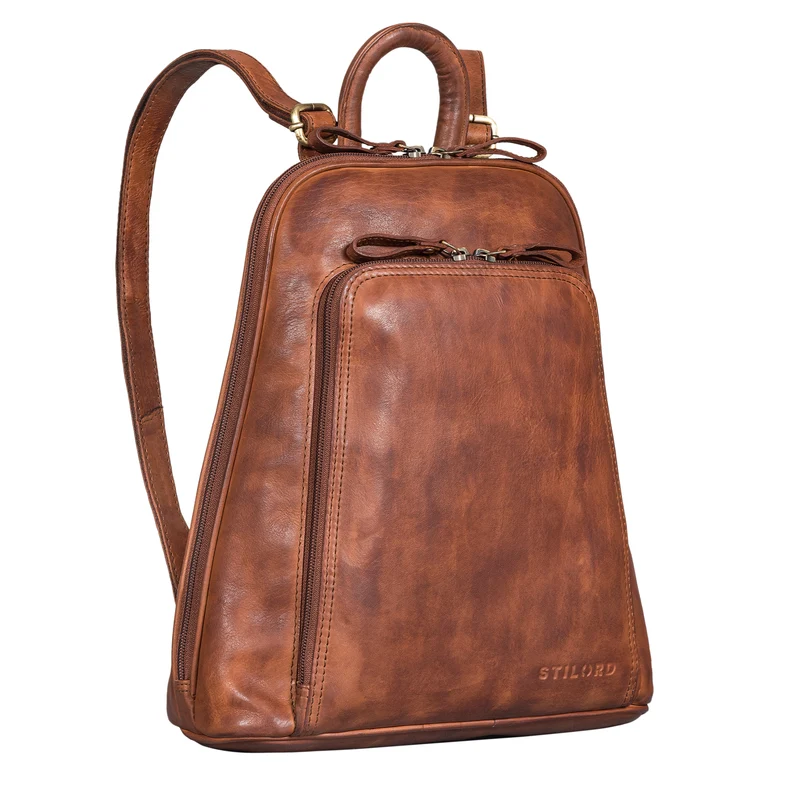 "Martha" Lederrucksack Frauen Vintage