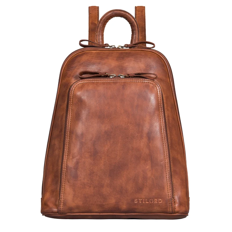 "Martha" Lederrucksack Frauen Vintage