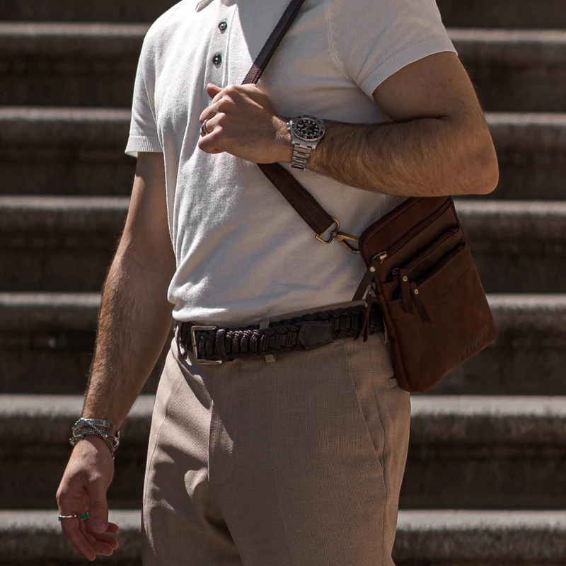 "Aria" Brusttasche Leder klein