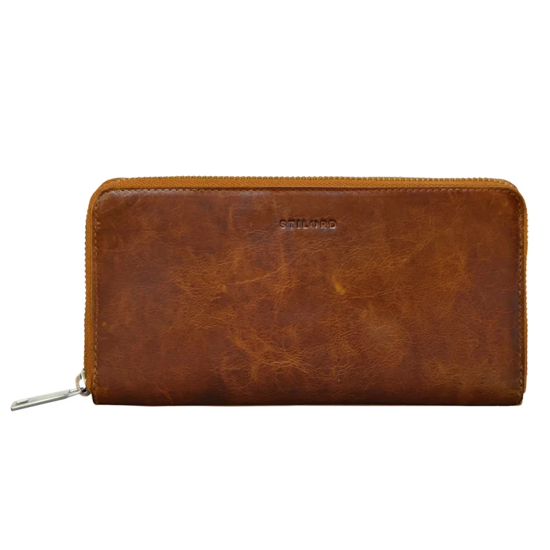 B-WARE "Emma" Leder Portemonnaie Damen RFID Schutz