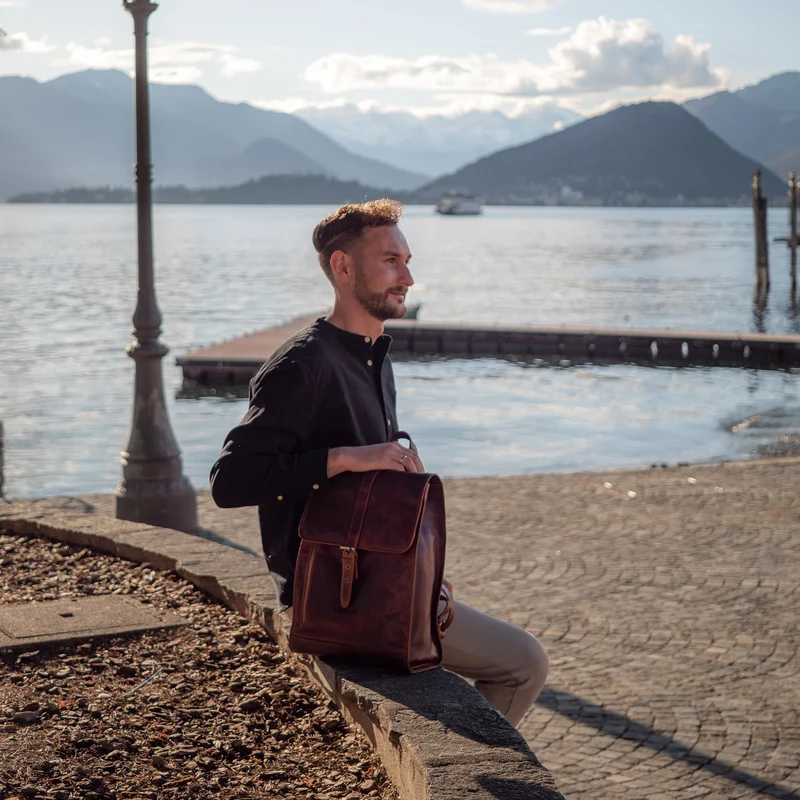 "Grover" Business Backpack Leder