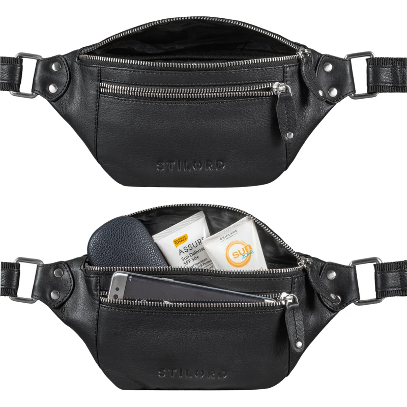 STILORD "Orson" Bauchtasche aus echtem Leder für Damen und Herren
