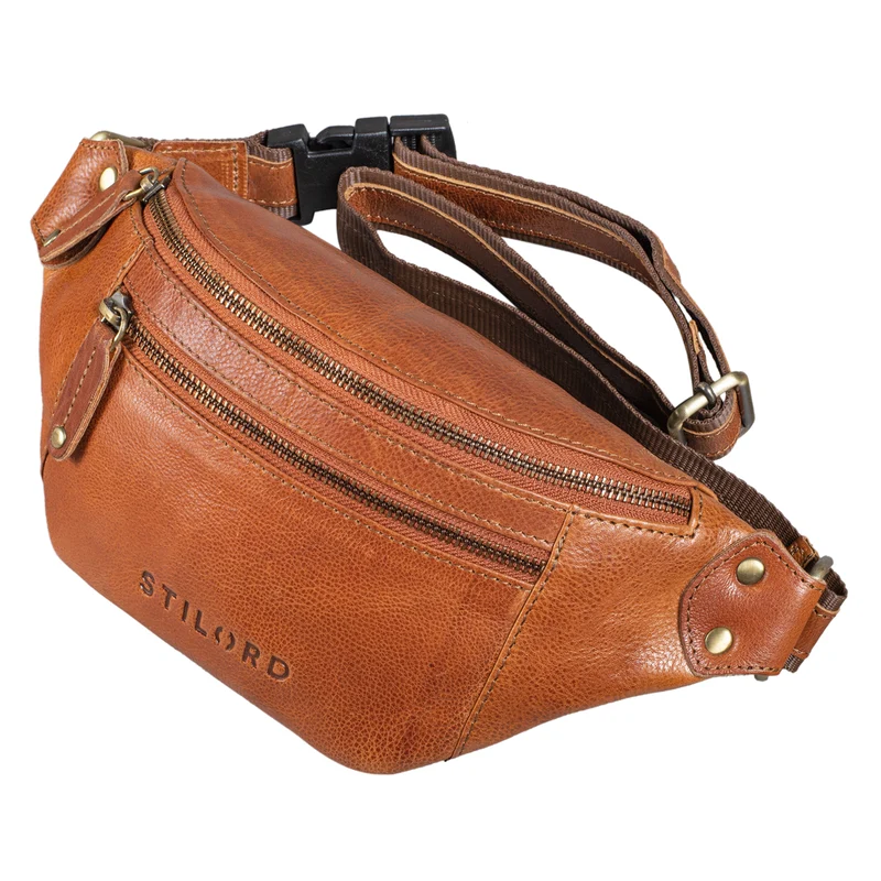 STILORD "Orson" Bauchtasche aus echtem Leder für Damen und Herren