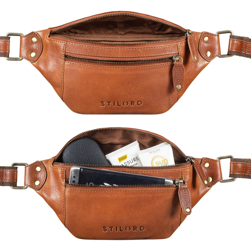 STILORD "Orson" Bauchtasche aus echtem Leder für Damen und Herren