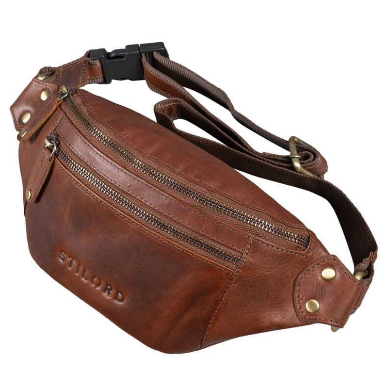 STILORD "Orson" Bauchtasche aus echtem Leder für Damen und Herren