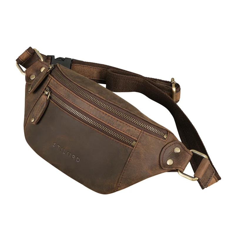 STILORD "Orson" Bauchtasche aus echtem Leder für Damen und Herren
