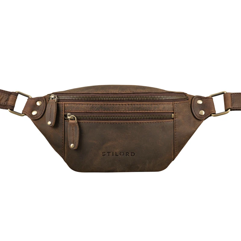 STILORD "Orson" Bauchtasche aus echtem Leder für Damen und Herren