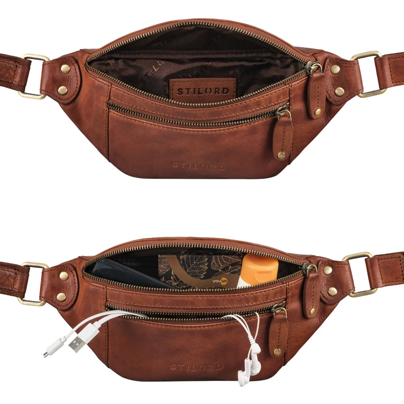 STILORD "Orson" Bauchtasche aus echtem Leder für Damen und Herren