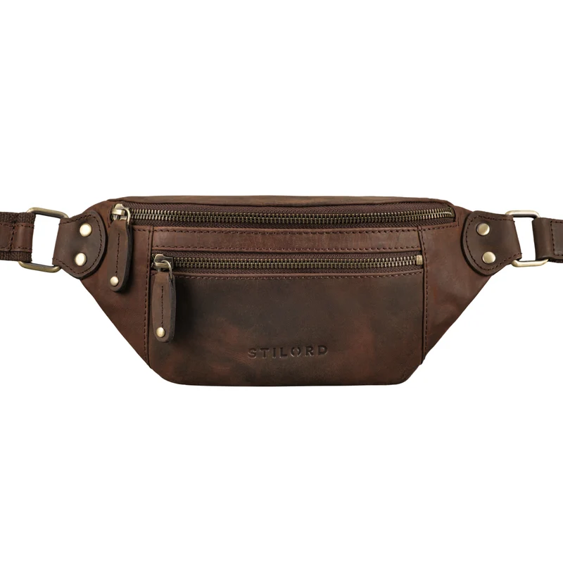 STILORD "Orson" Bauchtasche aus echtem Leder für Damen und Herren