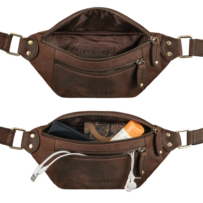 STILORD "Orson" Bauchtasche aus echtem Leder für Damen und Herren