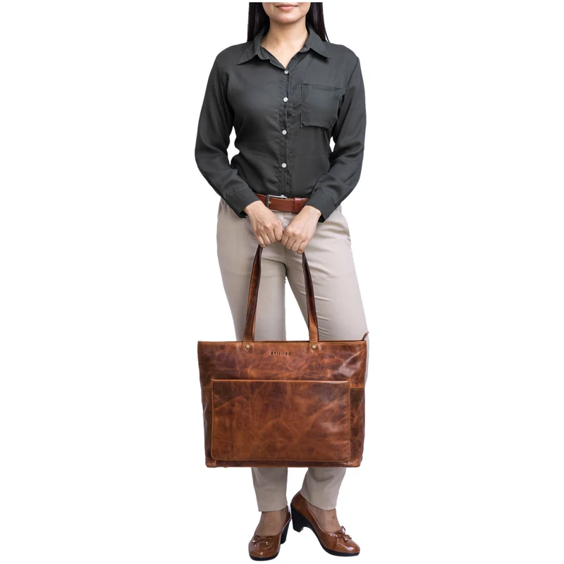 "Astrid" Shopper Handtasche Leder Damen